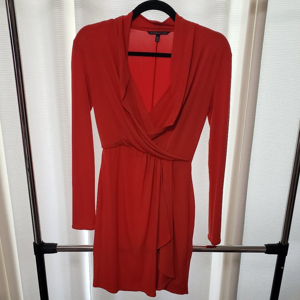 Victoria Secret Bright Orange Stretch Dress- XS
